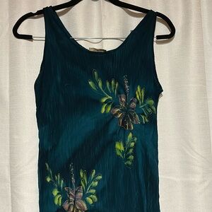 Vintage Tropical Batik dress